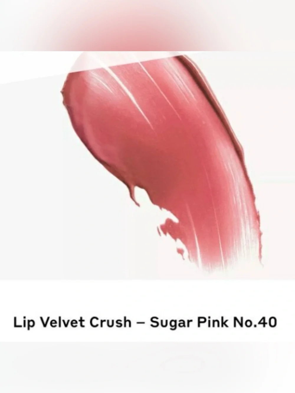 NIB Burberry Lip Velvet Crush Sheer Matte Stain - 40 Sugar Pink (Discontinued)
